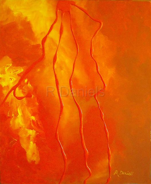 Fire From Above.jpg - "Fire From Above" acrylics on canvas